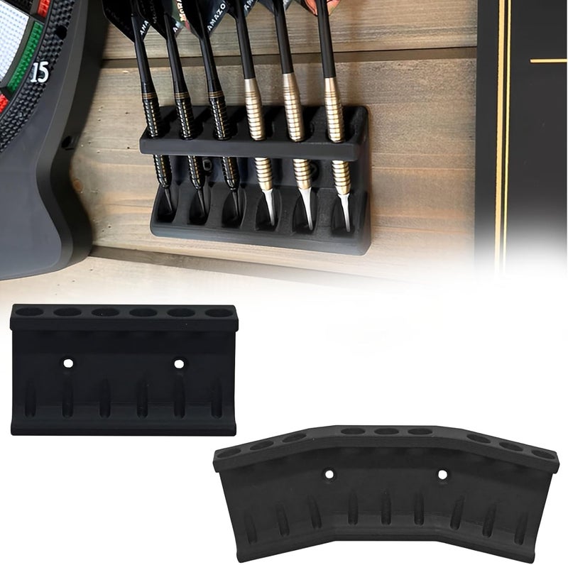 Bantlou 2 Pcs Wall Mounted Dart Holder, Dart Racks to Display 6 and 9 Darts, Unique Gift for Dart Players - Image 1